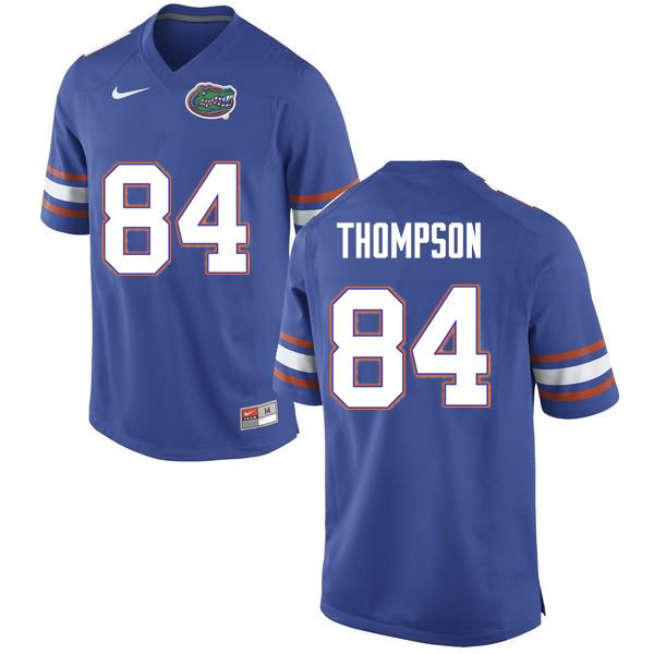 NCAA Florida Gators Trey Thompson Men's #84 Nike Blue Stitched Authentic College Football Jersey KDP2264VO